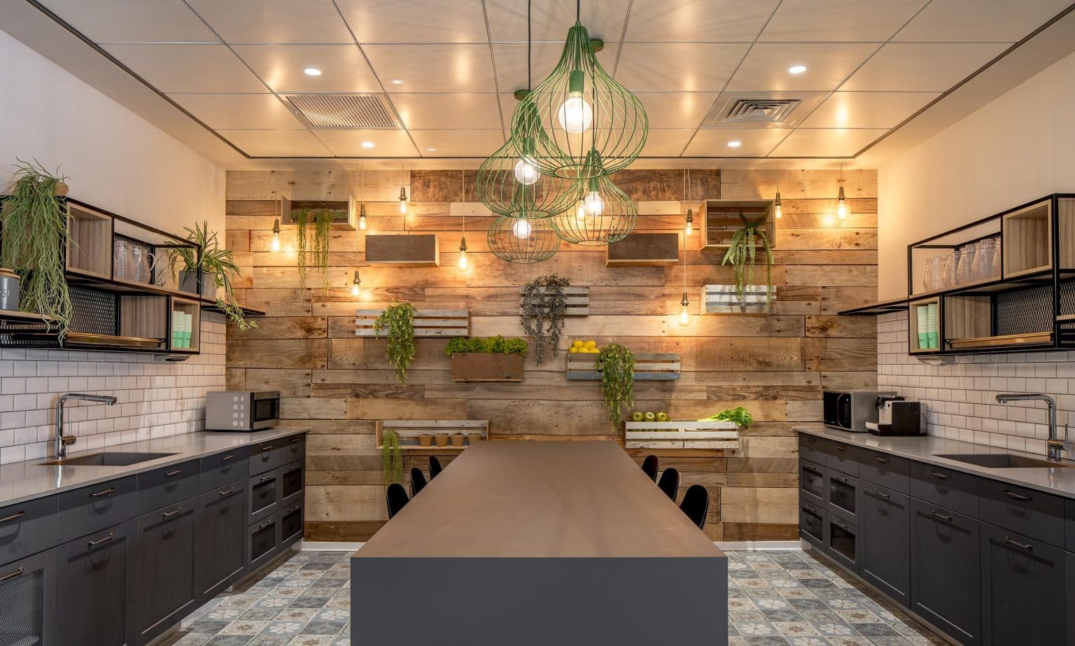 Avnet Cafeteria - market wall